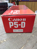 Vtg Canon P5-D Electronic Calculator Printer Instructions Working Original Box!