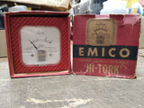 Vtg Emico High Tork DC Volts 0-3 Milliamperes Panel Meter w/Box