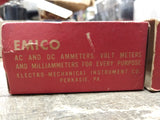 Vtg Emico High Tork DC Volts 0-3 Milliamperes Panel Meter w/Box