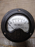Vtg Westinghouse Analog Decibel U.S.N. Type CAY 22152 Panel Meter USA
