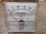 Vtg Coletric 0-25 DC Volts Model 793M Panel Meter w/Box USA