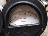 Vtg 2 Piece Lot Simpson Electrical Volts DC 0-50 Panel Meter Made In USA