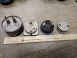 Vtg 4pc Panel Meter Parts Repair Lot Shurite Columbia Readrite General Electric