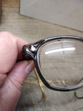 Vtg 1940's AO American Optical Safety Glasses Goggles Side Mesh USA Nice Shape!