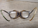 Vtg 1940's AO American Optical Safety Glasses Goggles Side Mesh USA Nice Shape!
