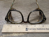Vtg 1940's AO American Optical Safety Glasses Goggles Side Mesh USA Nice Shape!