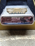 Vtg 1991 Zippo Cigarette Lighter Bucks Antlers Brass Emblem MD On Back wBox Nice