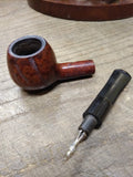 Vtg Arlington Imported Briar Smoking Tobacco Pipe Apple Body With Stinger Nice!