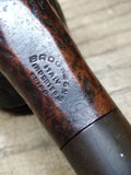 Vtg Brooks 699 Bent Billiard Imported Briar Rusticated Smoking Tobacco Pipe Ital