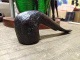 Vtg Brooks 699 Bent Billiard Imported Briar Rusticated Smoking Tobacco Pipe Ital