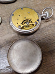 Vtg 3 Pc Pocket Watch Parts and Repair Lot Firefly, Solomax Cadillac, New Haven