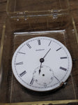 Vtg 3 Pc Pocket Watch Parts Repair Lot Civic Fidelis Movements Porcelain Dials