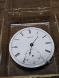 Vtg 3 Pc Pocket Watch Parts Repair Lot Civic Fidelis Movements Porcelain Dials