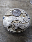 Vtg 3 Pc Pocket Watch Parts Repair Lot Civic Fidelis Movements Porcelain Dials