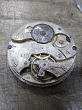 Vtg 3 Pc Pocket Watch Parts Repair Lot Civic Fidelis Movements Porcelain Dials