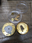 Vtg 3 Pc Pocket Watch Parts Repair Lot Civic Fidelis Movements Porcelain Dials
