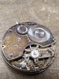 Vtg 3 Pc Pocket Watch Parts Repair Lot Civic Fidelis Movements Porcelain Dials