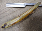 Vtg Bengall Made In England Hollow Ground Straight Edge Razor Celluloid Scales