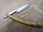 Vtg Bengall Made In England Hollow Ground Straight Edge Razor Celluloid Scales