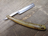 Vtg Bengall Made In England Hollow Ground Straight Edge Razor Celluloid Scales