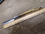 Vtg Bengall Made In England Hollow Ground Straight Edge Razor Celluloid Scales
