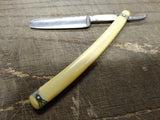 Vtg East Federal Hollow Ground Straight Edge Razor Fancy Scales Youngstown Ohio