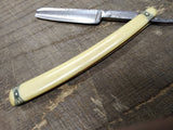 Vtg East Federal Hollow Ground Straight Edge Razor Fancy Scales Youngstown Ohio