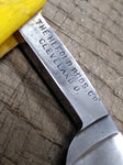 Vtg Diamondine Germany Hollow Ground Straight Razor Herald Bros Cleveland Ohio