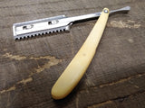 Vtg Durham Duplex Hair Trimming & Thinning Barbers Straight Razor w/Case