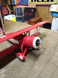 1995 ERTL WINGS OF TEXACO Diecast 1931 Stearman Biplane Coin Bank #1655 w/Box!