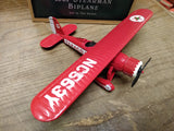 1995 ERTL WINGS OF TEXACO Diecast 1931 Stearman Biplane Coin Bank #1655 w/Box!