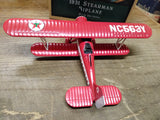 1995 ERTL WINGS OF TEXACO Diecast 1931 Stearman Biplane Coin Bank #1655 w/Box!