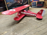 1995 ERTL WINGS OF TEXACO Diecast 1931 Stearman Biplane Coin Bank #1655 w/Box!
