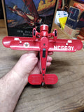 1995 ERTL WINGS OF TEXACO Diecast 1931 Stearman Biplane Coin Bank #1655 w/Box!
