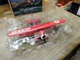 1995 ERTL WINGS OF TEXACO Diecast 1931 Stearman Biplane Coin Bank #1655 w/Box!