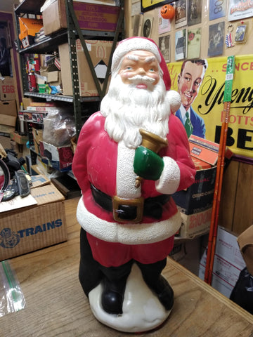 Vtg 1969 Empire Plastic Corp Santa Claus Blow Mold 19" Outdoor Christmas Decor