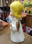 Vtg Empire Plastic Corp? Angel w/Harp Blow Mold 13.5" Outdoor Christmas Decor