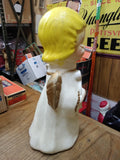 Vtg Empire Plastic Corp? Angel w/Harp Blow Mold 13.5" Outdoor Christmas Decor
