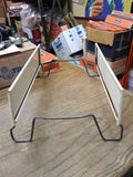 Vtg STAR TIRES Gas Station Store Display Stand Painted Metal Advertising Sign