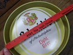 Vtg Schmidt's Light Beer As Beer Should Be Round Steel Serving Tray Philadelphia