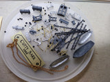 Vtg Scientific CUTTY SARK Wood Ship Model Kit #174 Incomplete w/Instructions Box