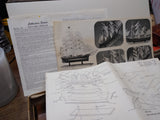 Vtg Scientific CUTTY SARK Wood Ship Model Kit #174 Incomplete w/Instructions Box