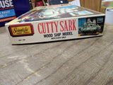 Vtg Scientific CUTTY SARK Wood Ship Model Kit #174 Incomplete w/Instructions Box