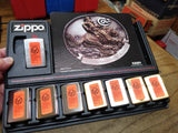 Vtg NOS ZIPPO COLT FIREARMS 8 Piece Lighter Counter Top Store Display 1997-1998