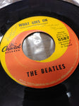 Vtg Capitol 45 RPM Vinyl Record The Beatles Nowhere Man What Goes On w/Jacket