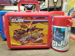 VTG 1990 1991 Aladdin Hasbro GI Joe ARAH Red Plastic Lunch Box With Thermos Nice