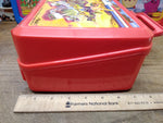 VTG 1990 1991 Aladdin Hasbro GI Joe ARAH Red Plastic Lunch Box With Thermos Nice