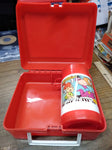 VTG 1989 Hanna Barabara Flintstones The Dino's Red Plastic Lunch Box w/Thermos