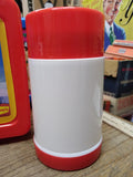 VTG 1989 Hanna Barabara Flintstones The Dino's Red Plastic Lunch Box w/Thermos