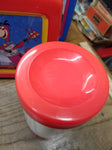 VTG 1989 Hanna Barabara Flintstones The Dino's Red Plastic Lunch Box w/Thermos